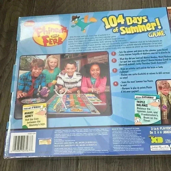 🆕phineas And Ferb🆕🔥 | 104 Days Of Summer SEALED Board Game - Picture 5 of 7